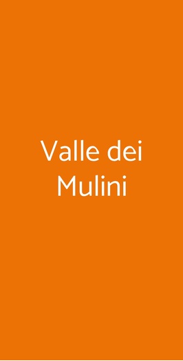 Valle Dei Mulini, Positano