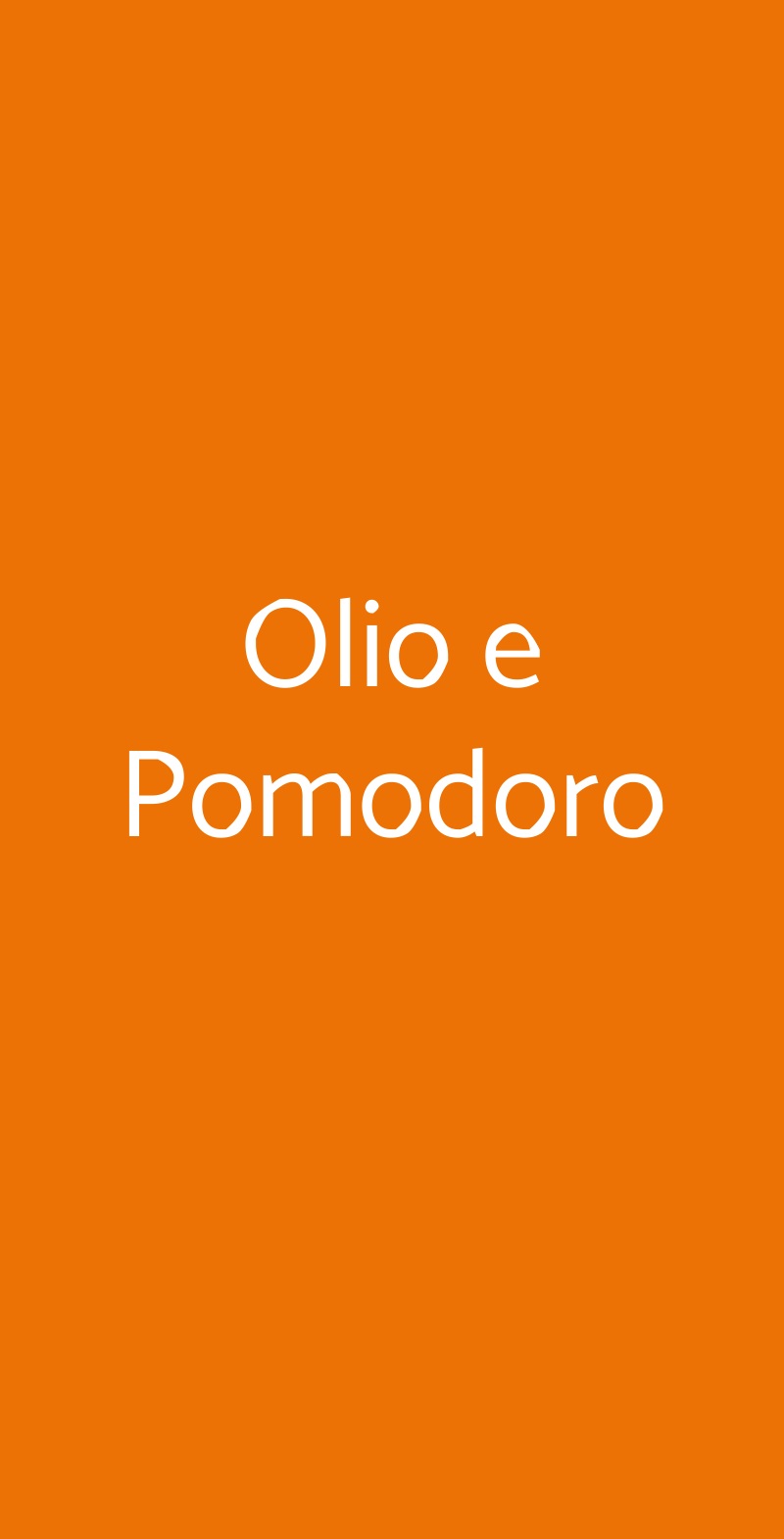 Olio e Pomodoro Civitanova Marche menù 1 pagina