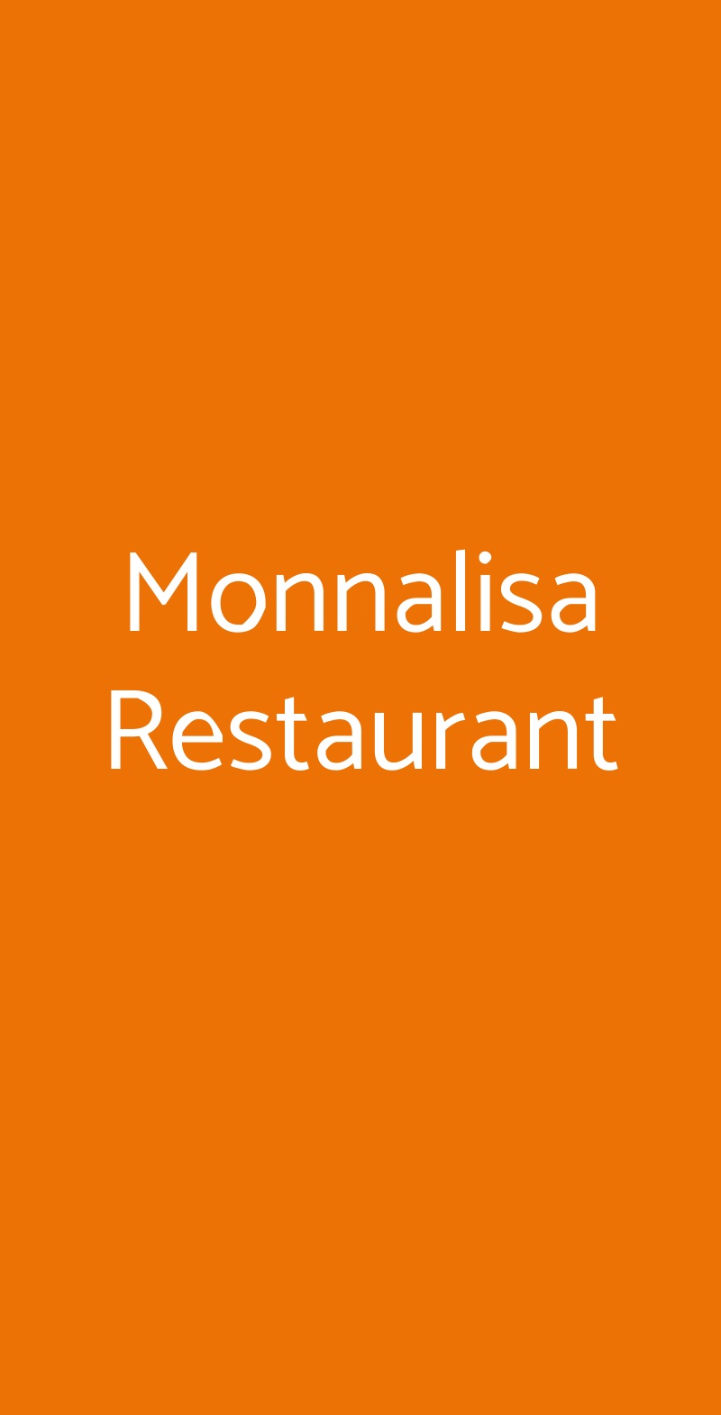 Monnalisa Restaurant Comacchio menù 1 pagina