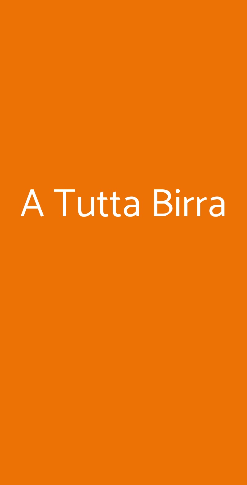 A Tutta Birra Gaiole In Chianti menù 1 pagina