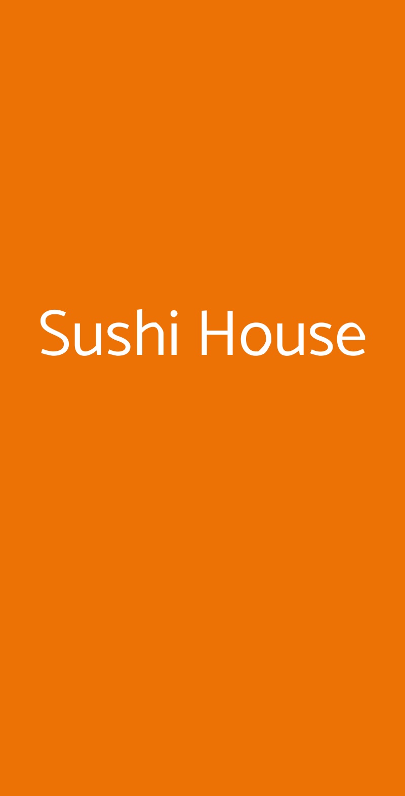 Sushi House Monza menù 1 pagina