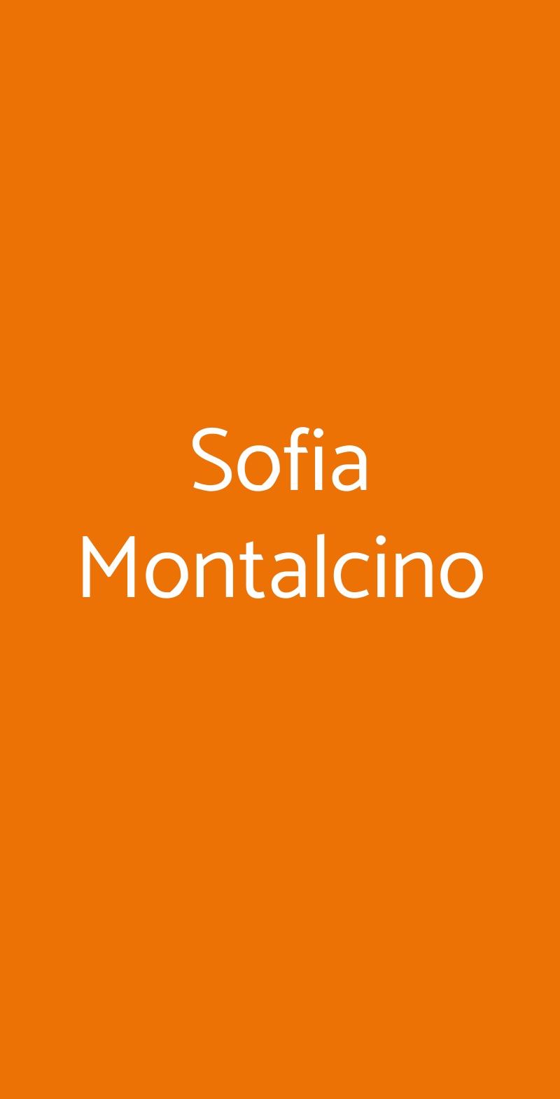 Sofia Montalcino, Montalcino