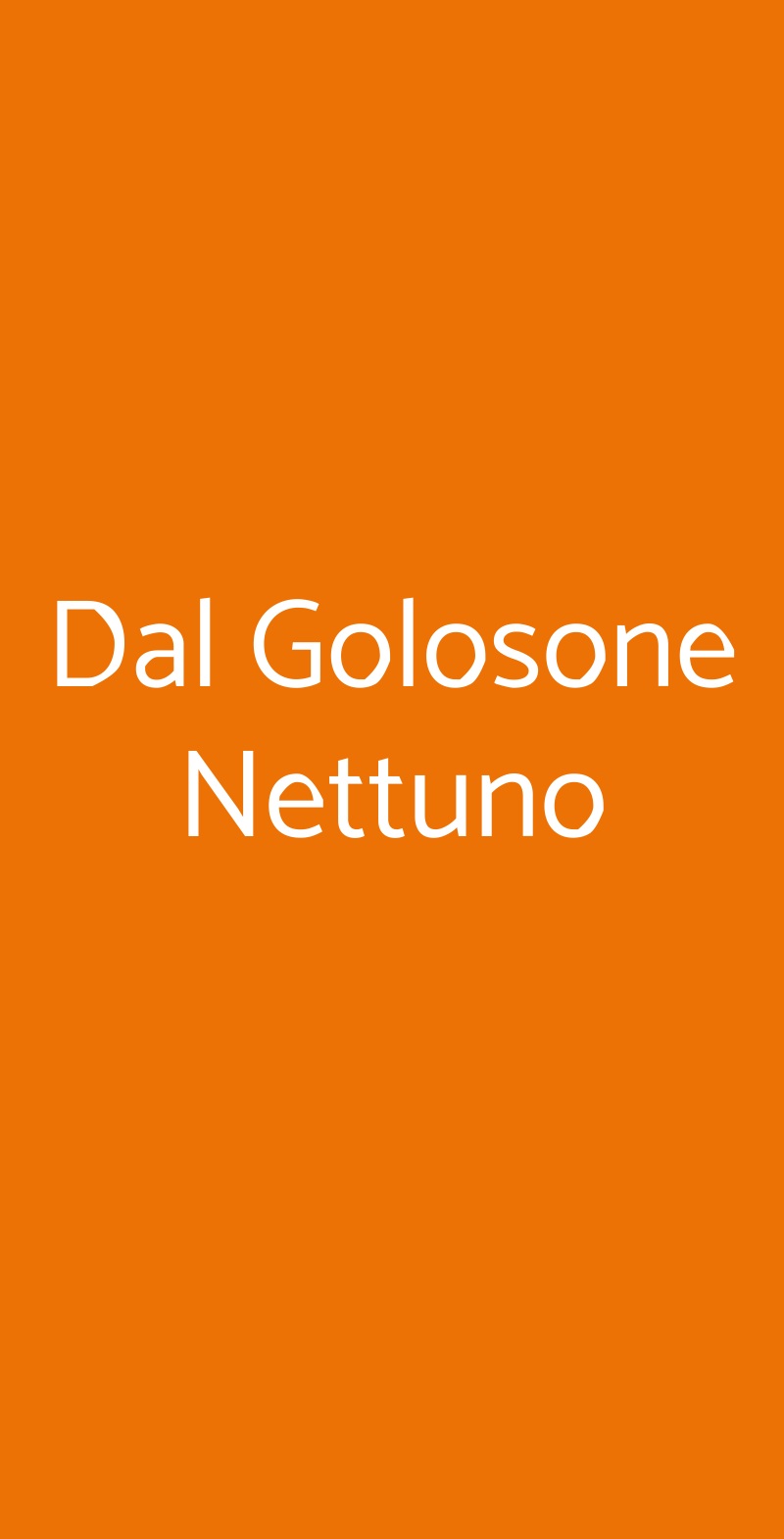 Dal Golosone Nettuno Nettuno menù 1 pagina