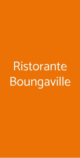 Ristorante Boungaville, Riccione