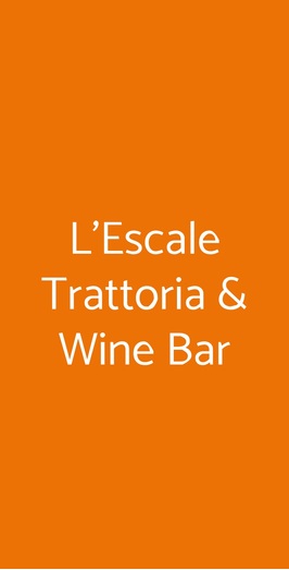 L’escale Trattoria & Wine Bar, Tremezzina