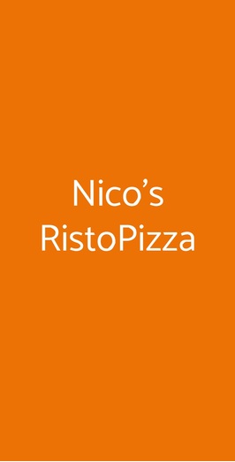 Nico's Ristopizza, Parma