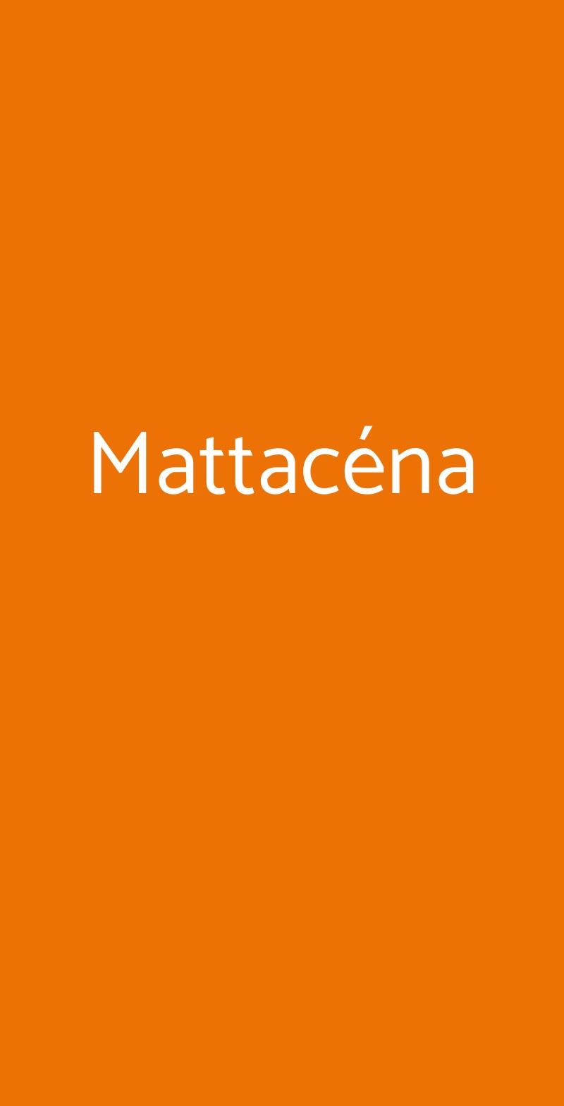 Mattacéna Firenze menù 1 pagina
