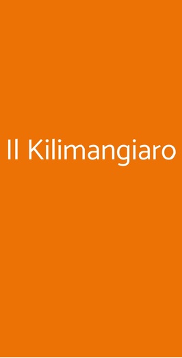 Il Kilimangiaro, Milano
