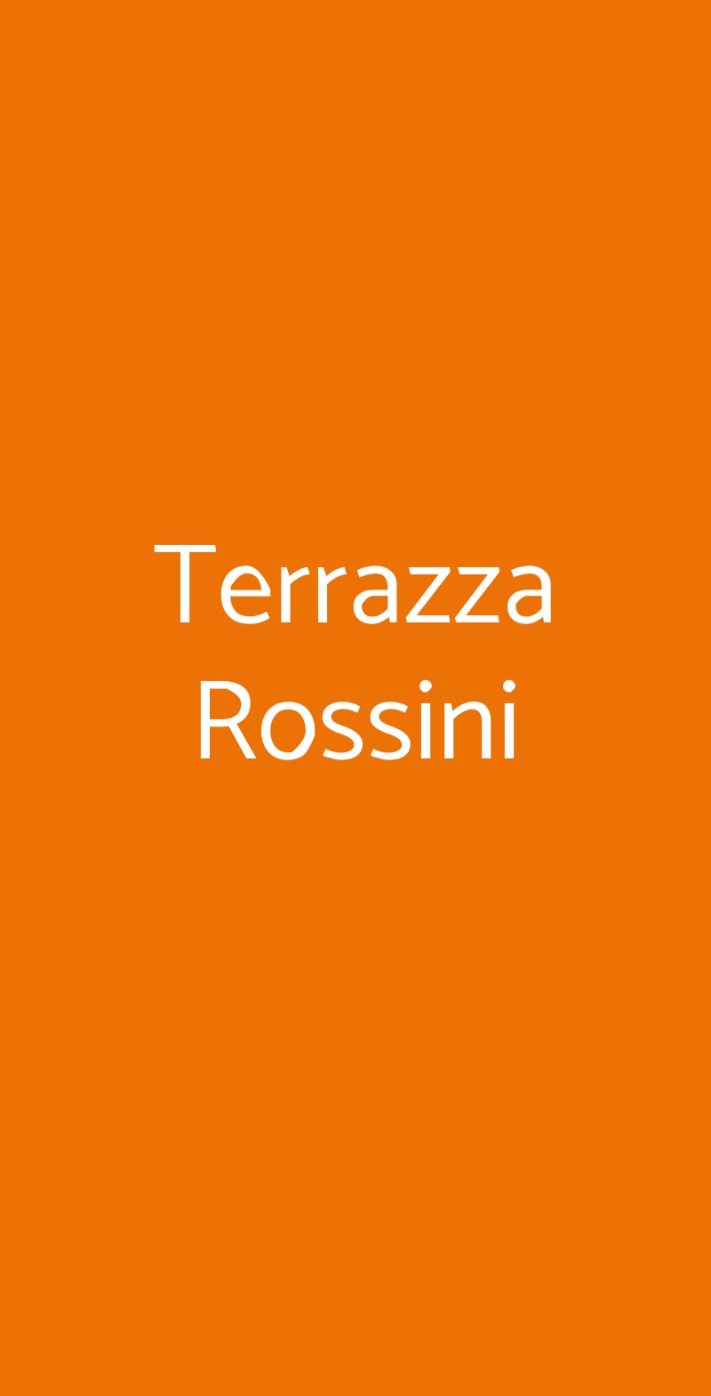 Terrazza Rossini Firenze menù 1 pagina