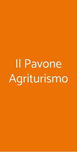 Il Pavone Agriturismo
