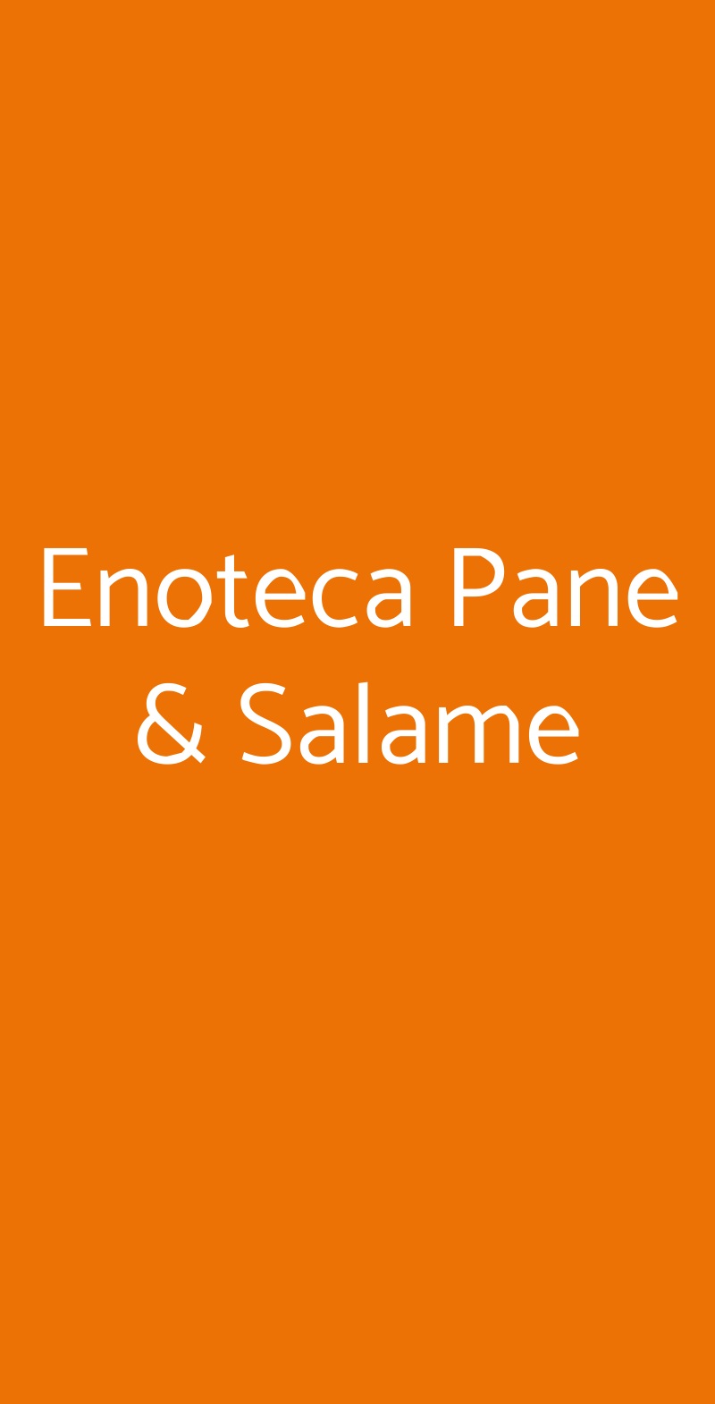 Enoteca Pane & Salame Sant'Angelo di Piove di Sacco menù 1 pagina