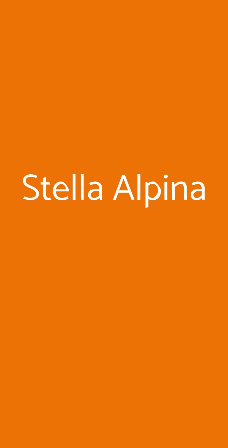 Stella Alpina Bagolino menù 1 pagina