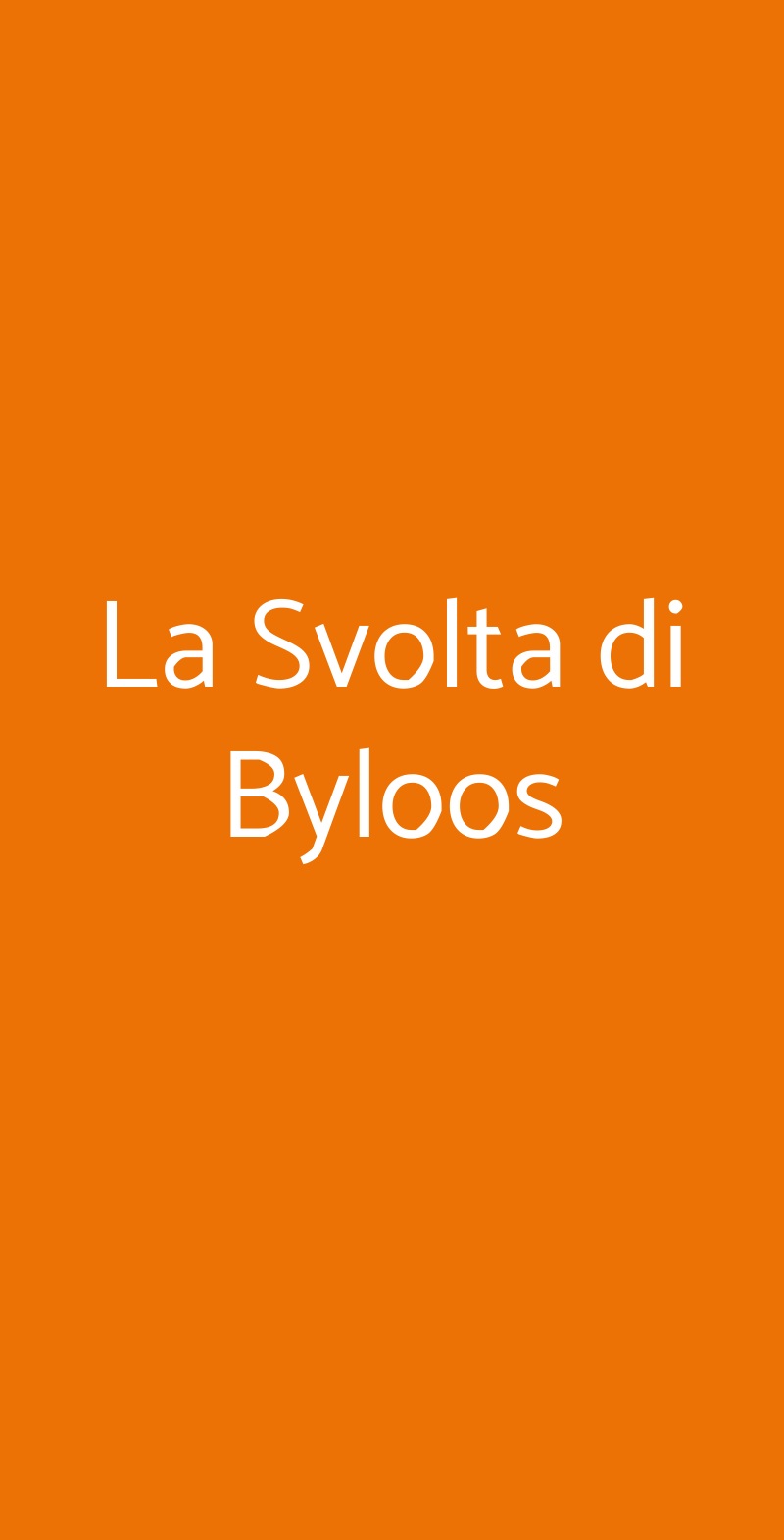 La Svolta Di Byloos, Cavanella Po