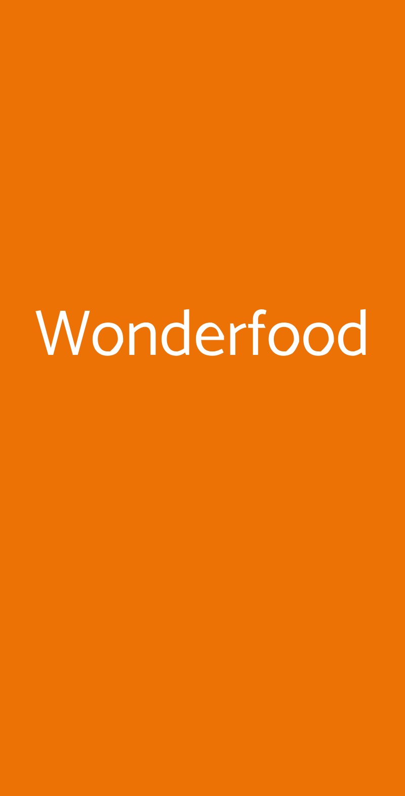 Wonderfood Quinto Vercellese menù 1 pagina