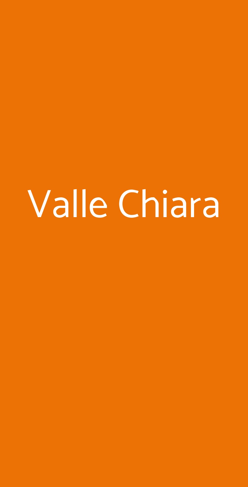 Valle Chiara Castellina in Chianti menù 1 pagina