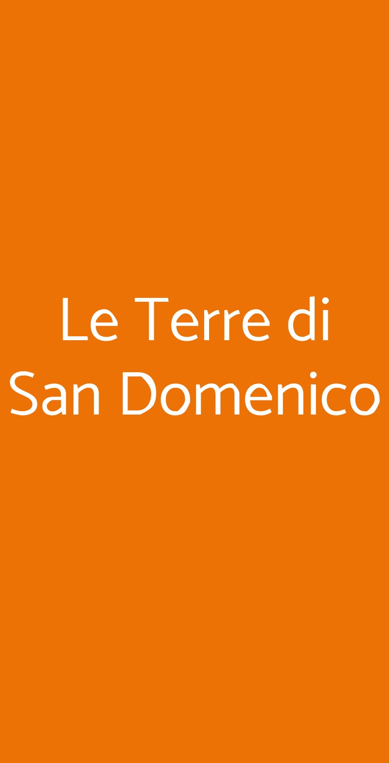 Le Terre di San Domenico Carlentini menù 1 pagina