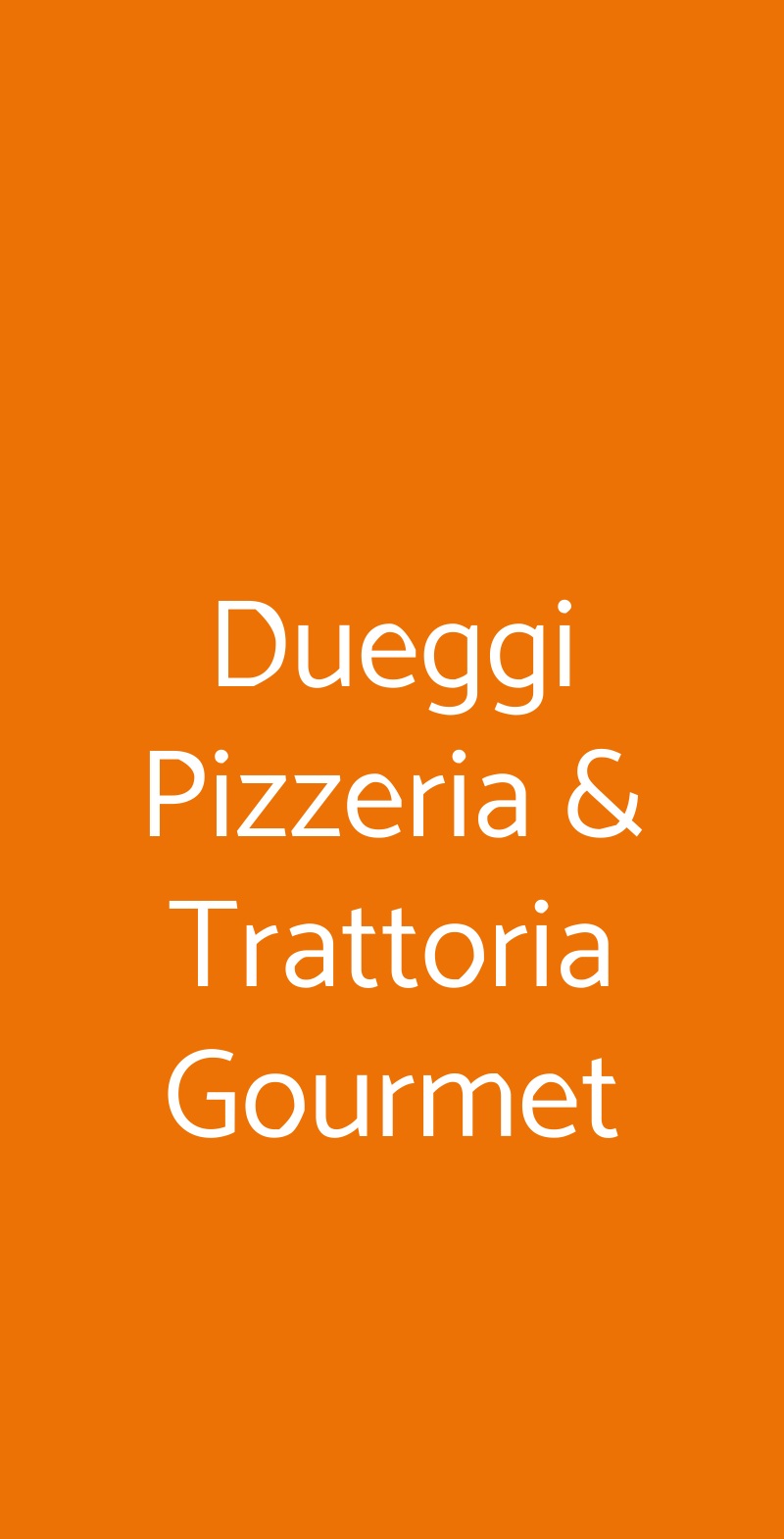 Dueggi Pizzeria & Trattoria Gourmet Pollena Trocchia menù 1 pagina