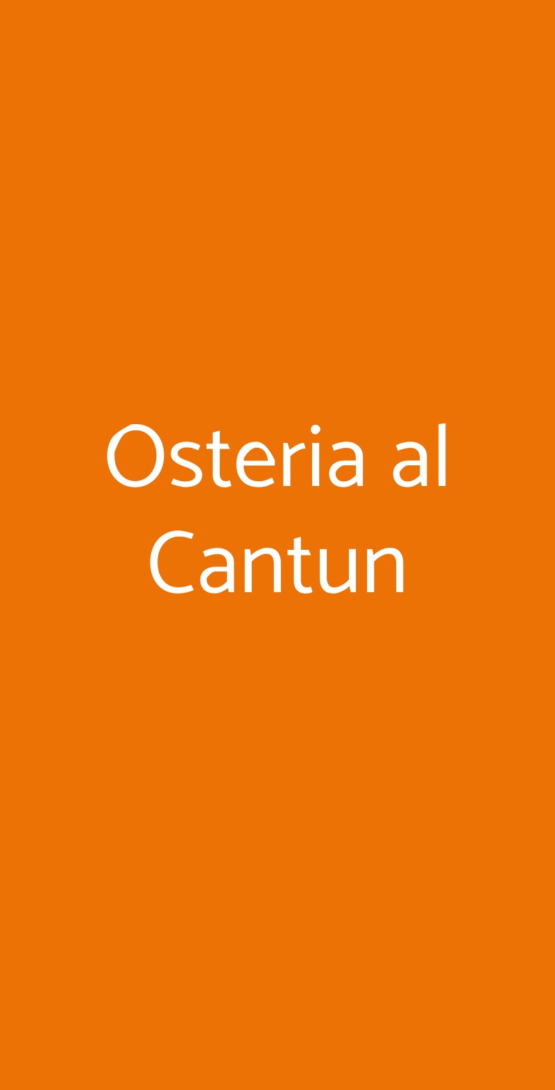 Osteria Al Cantun, Venaria Reale