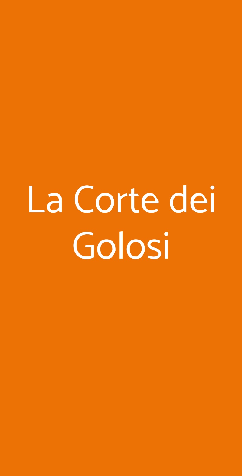 La Corte dei Golosi Cefalù menù 1 pagina