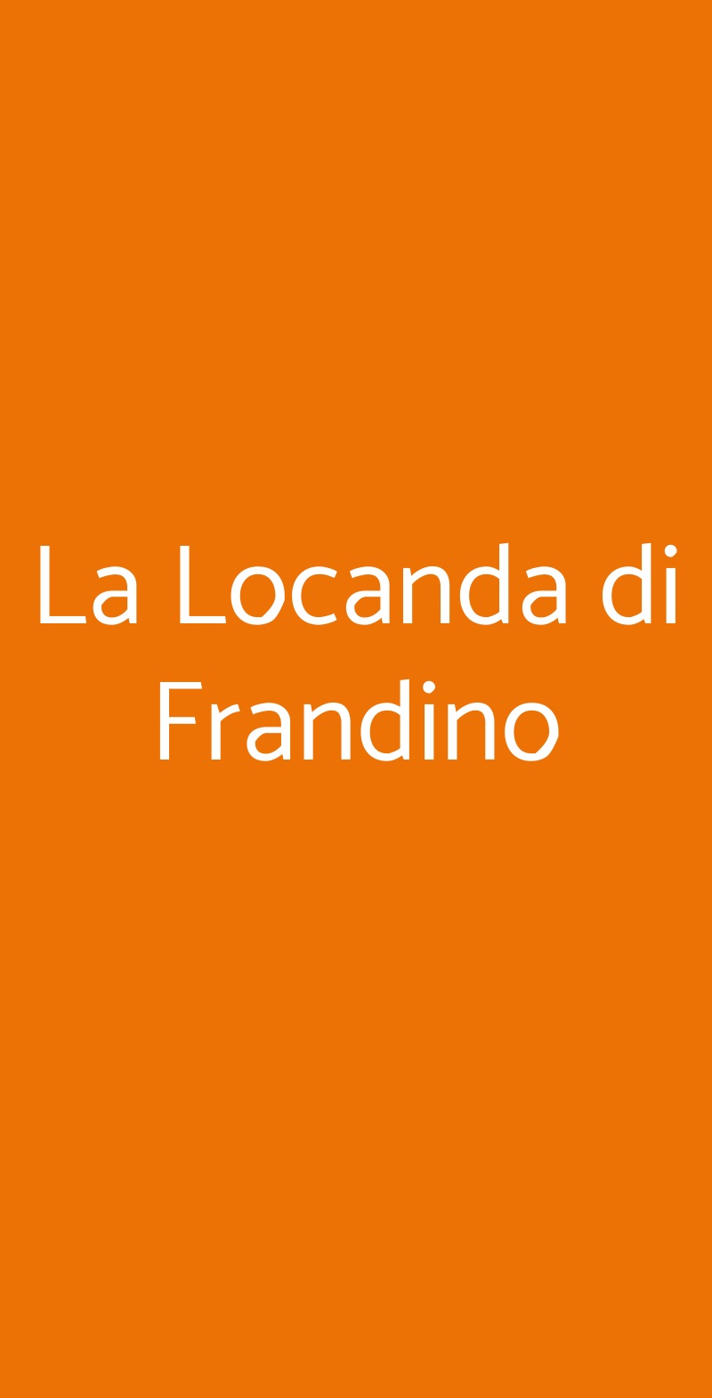 La Locanda di Frandino Cottanello menù 1 pagina