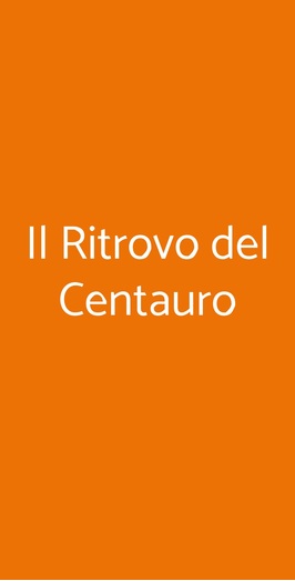 Il Ritrovo Del Centauro, Cocullo
