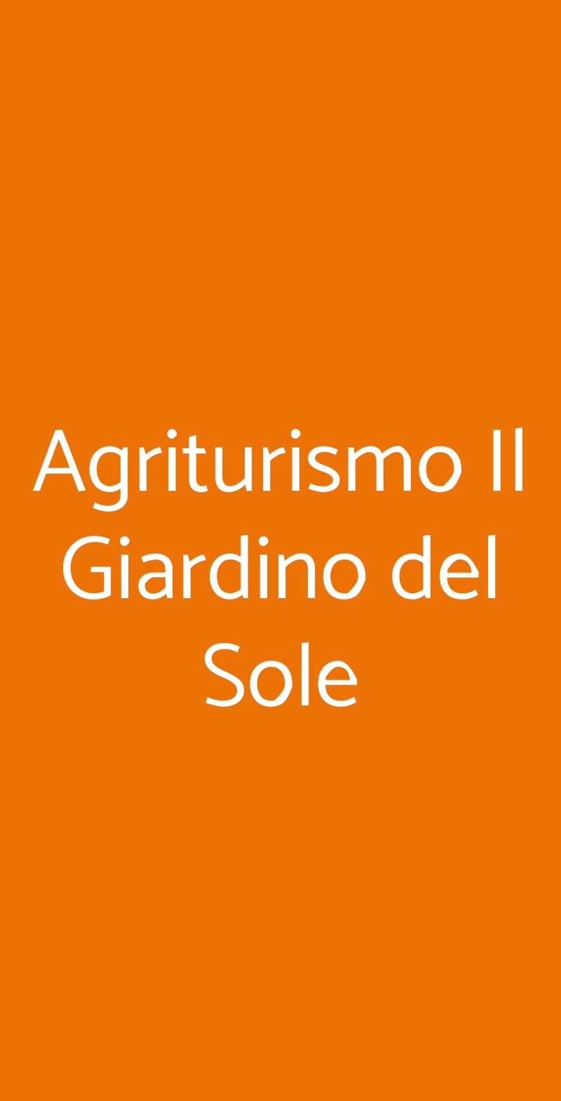 Agriturismo Il Giardino del Sole Carlentini menù 1 pagina