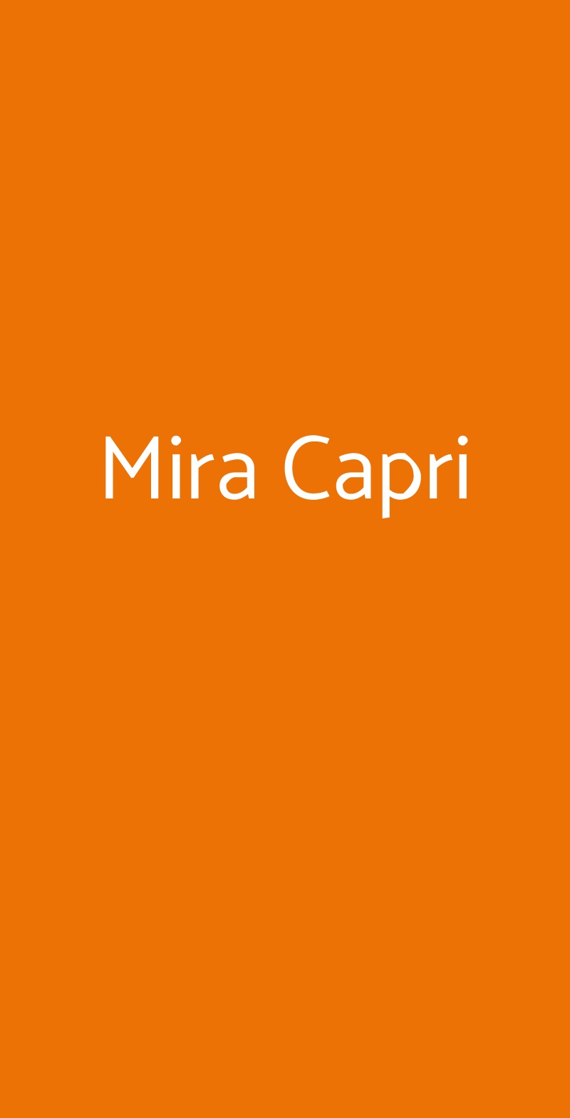 Mira Capri Massa Lubrense menù 1 pagina