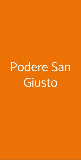 Podere San Giusto