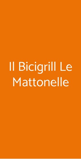 Il Bicigrill Le Mattonelle, Spoleto