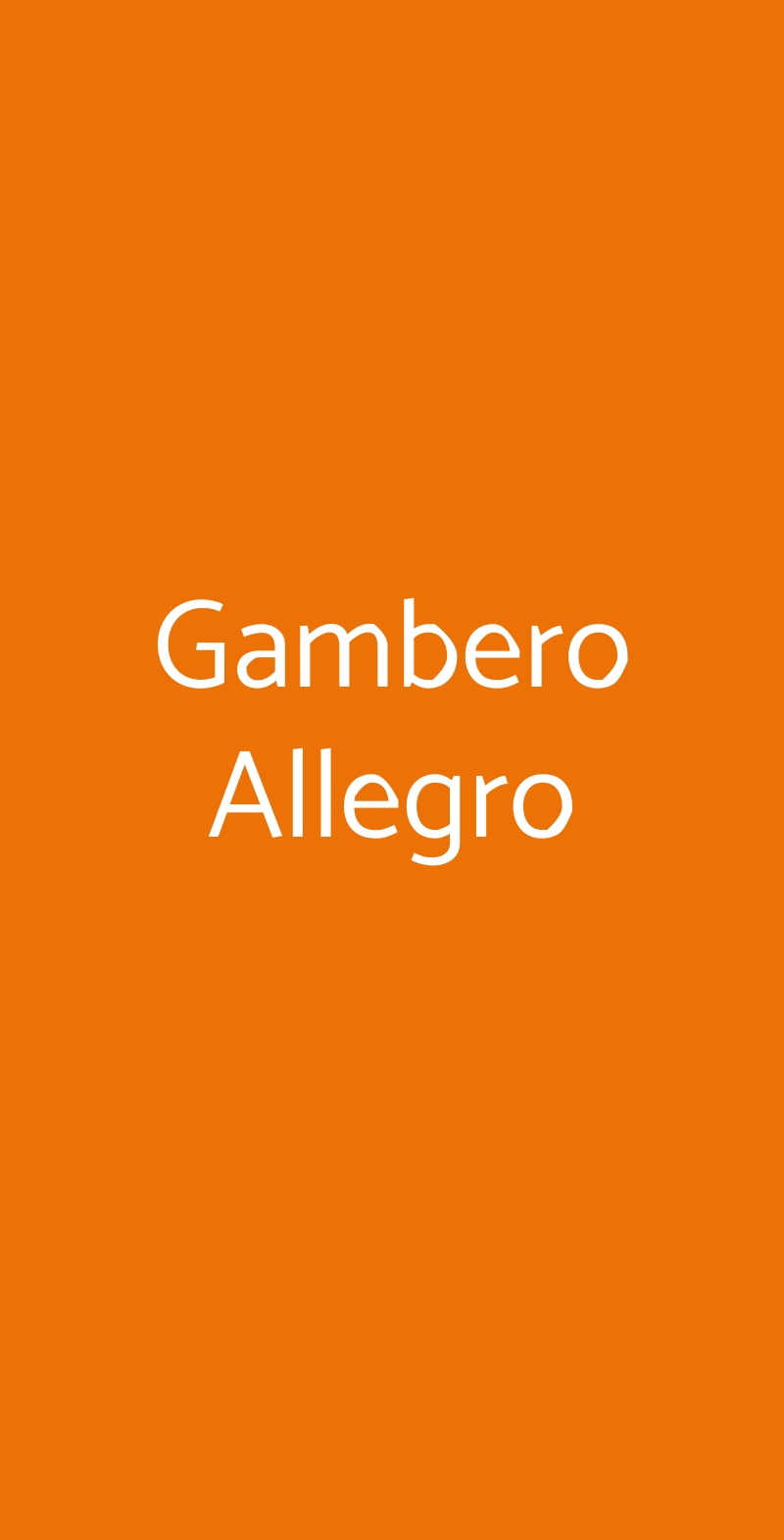 Gambero Allegro Fiumicino menù 1 pagina