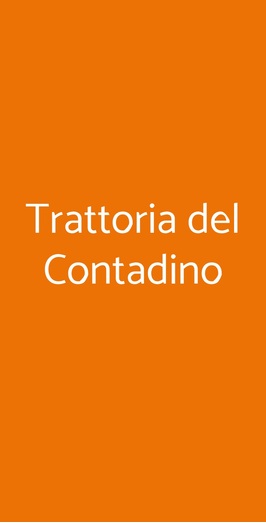 Trattoria Del Contadino, Cetona