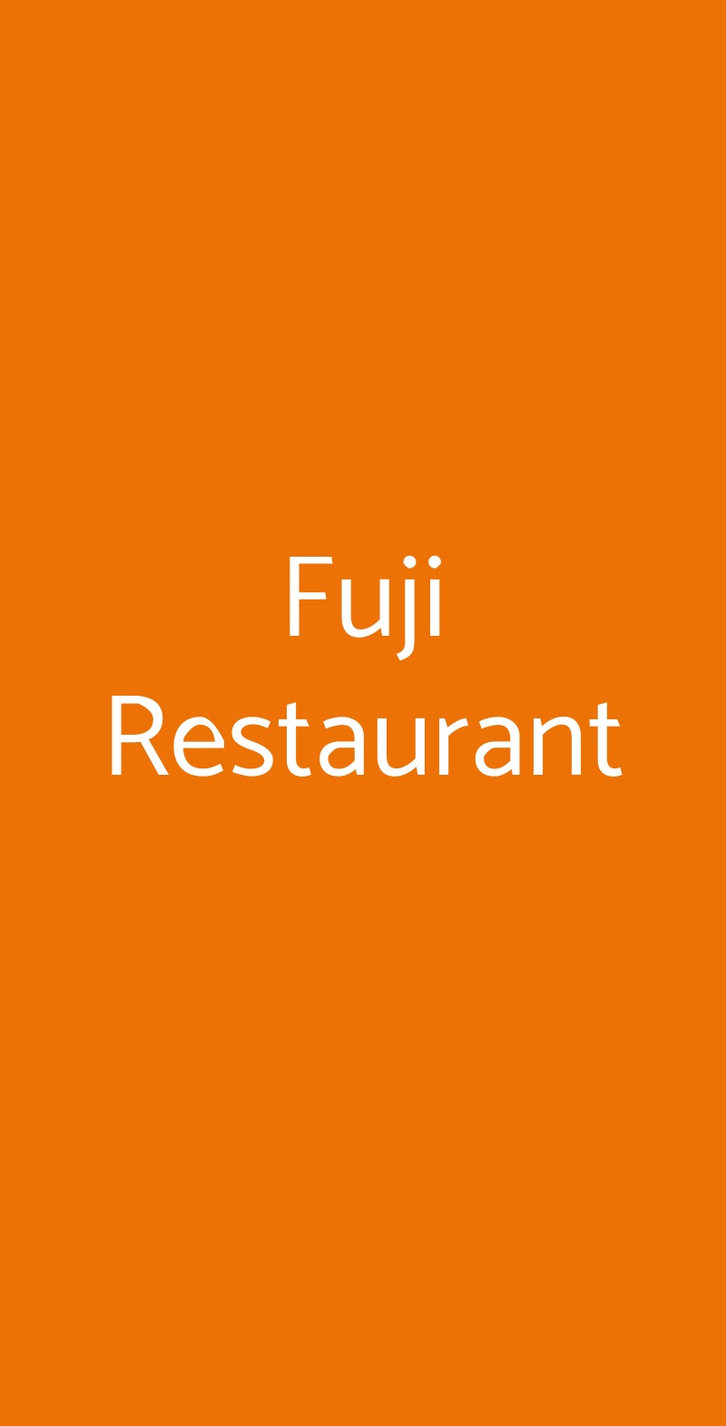 Fuji Restaurant Sesto San Giovanni menù 1 pagina