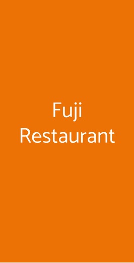 Fuji Restaurant, Sesto San Giovanni