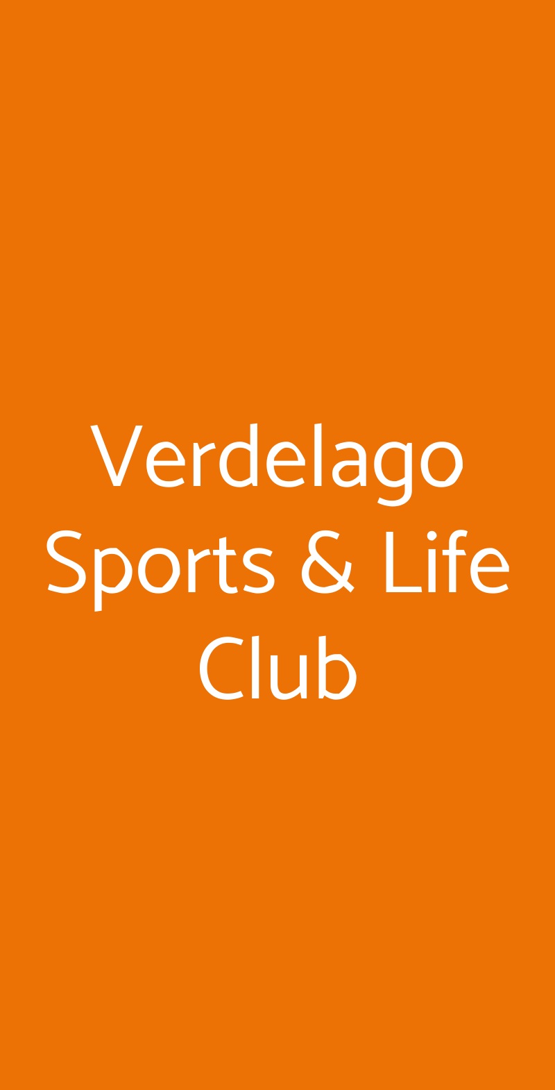 Verdelago Sports & Life Club Settimo Torinese menù 1 pagina