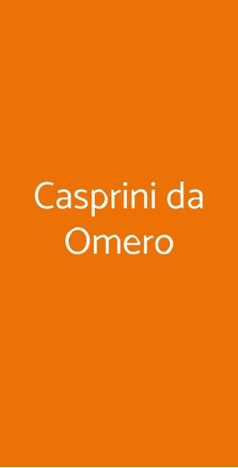 Casprini Da Omero