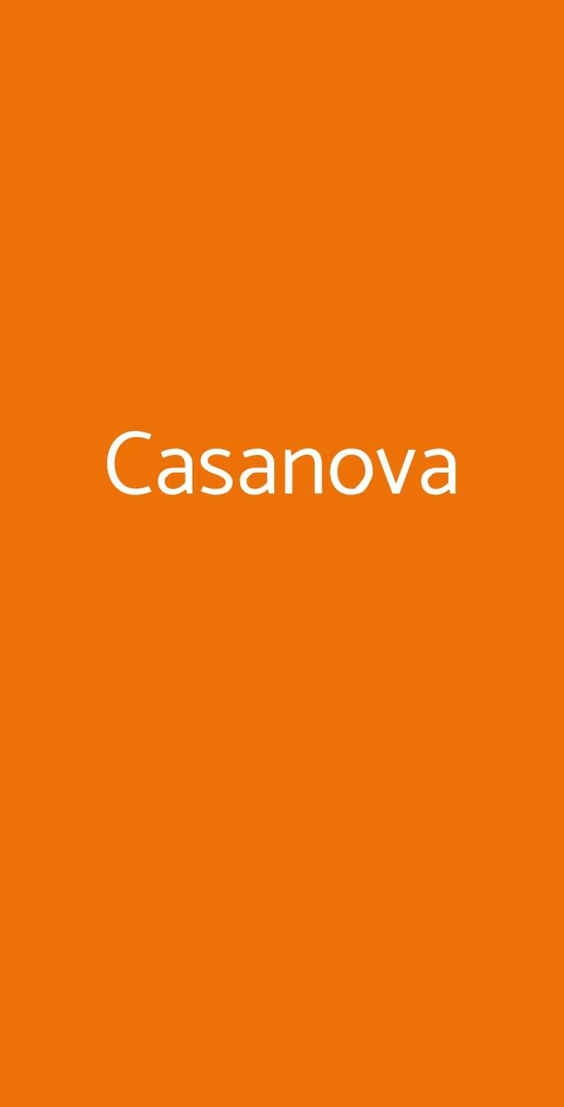 Casanova Roma menù 1 pagina