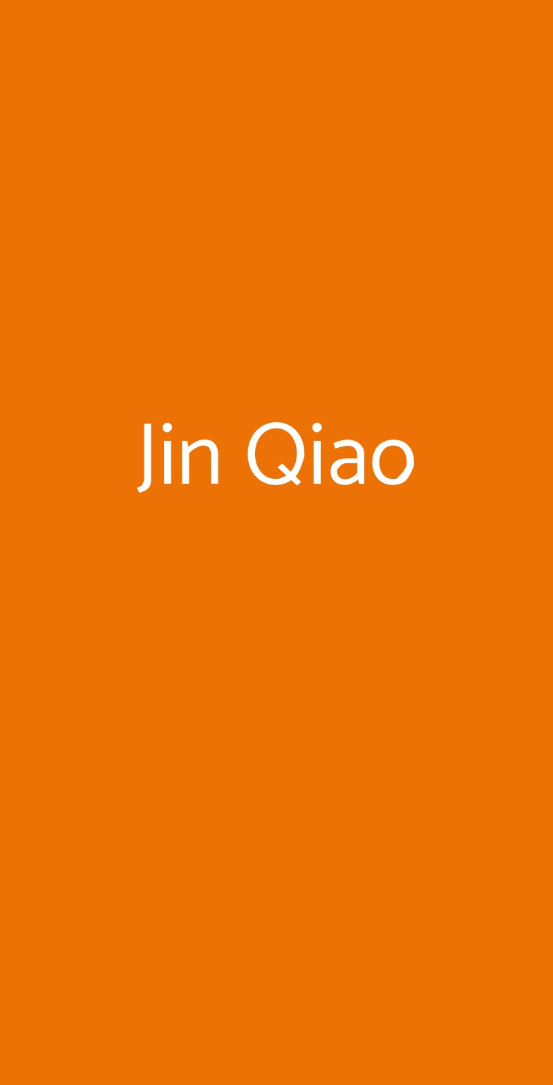 Jin Qiao Milano menù 1 pagina