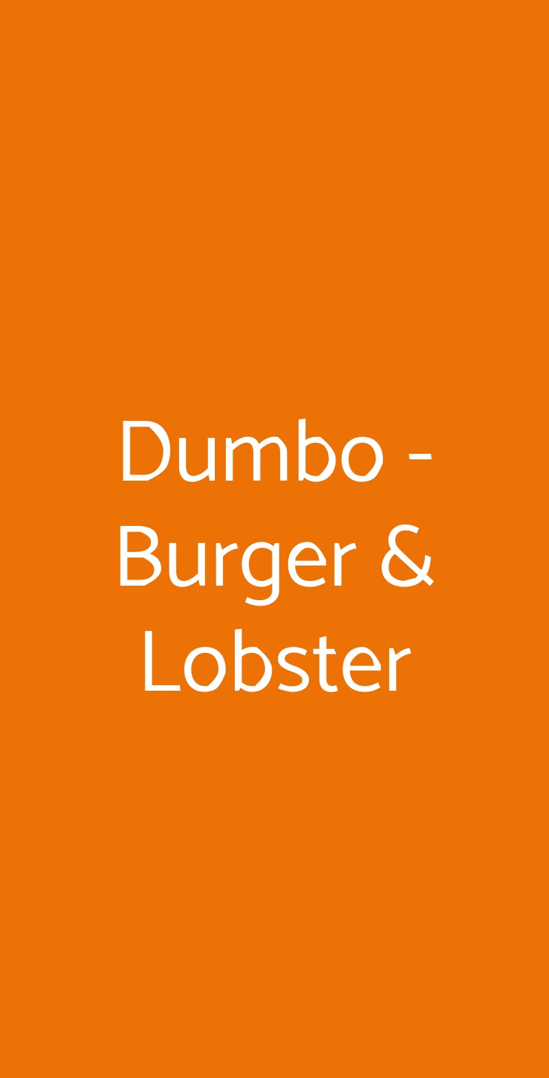 Dumbo - Burger & Lobster, Milano