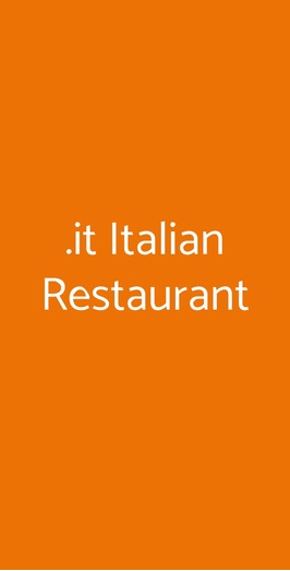.it Italian Restaurant, Fiumicino