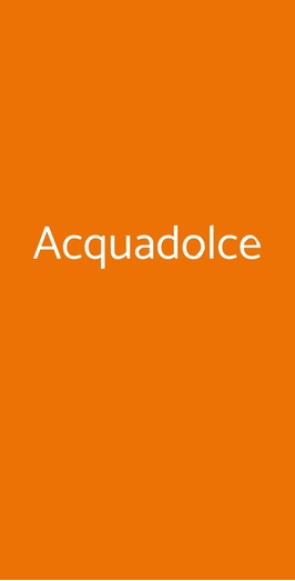 Acquadolce