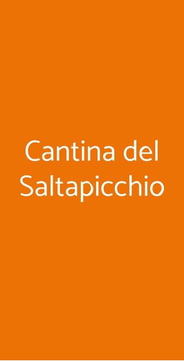 Cantina Del Saltapicchio, Città della Pieve