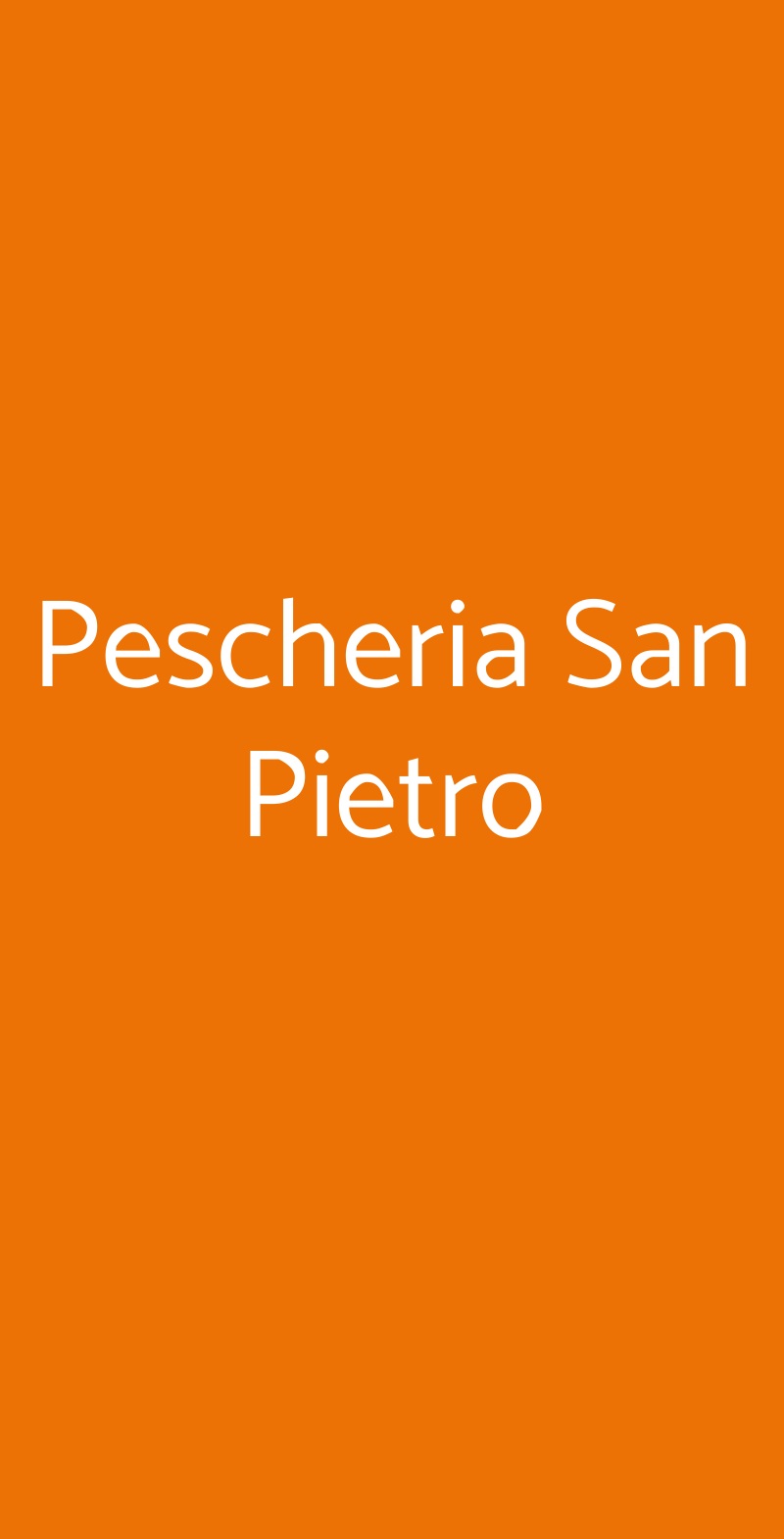 Pescheria San Pietro Firenze menù 1 pagina