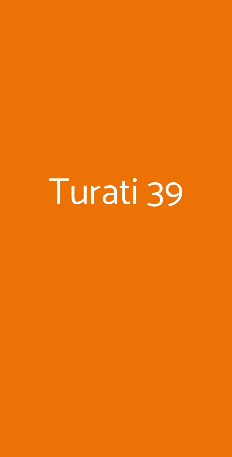 Turati 39 Torino menù 1 pagina