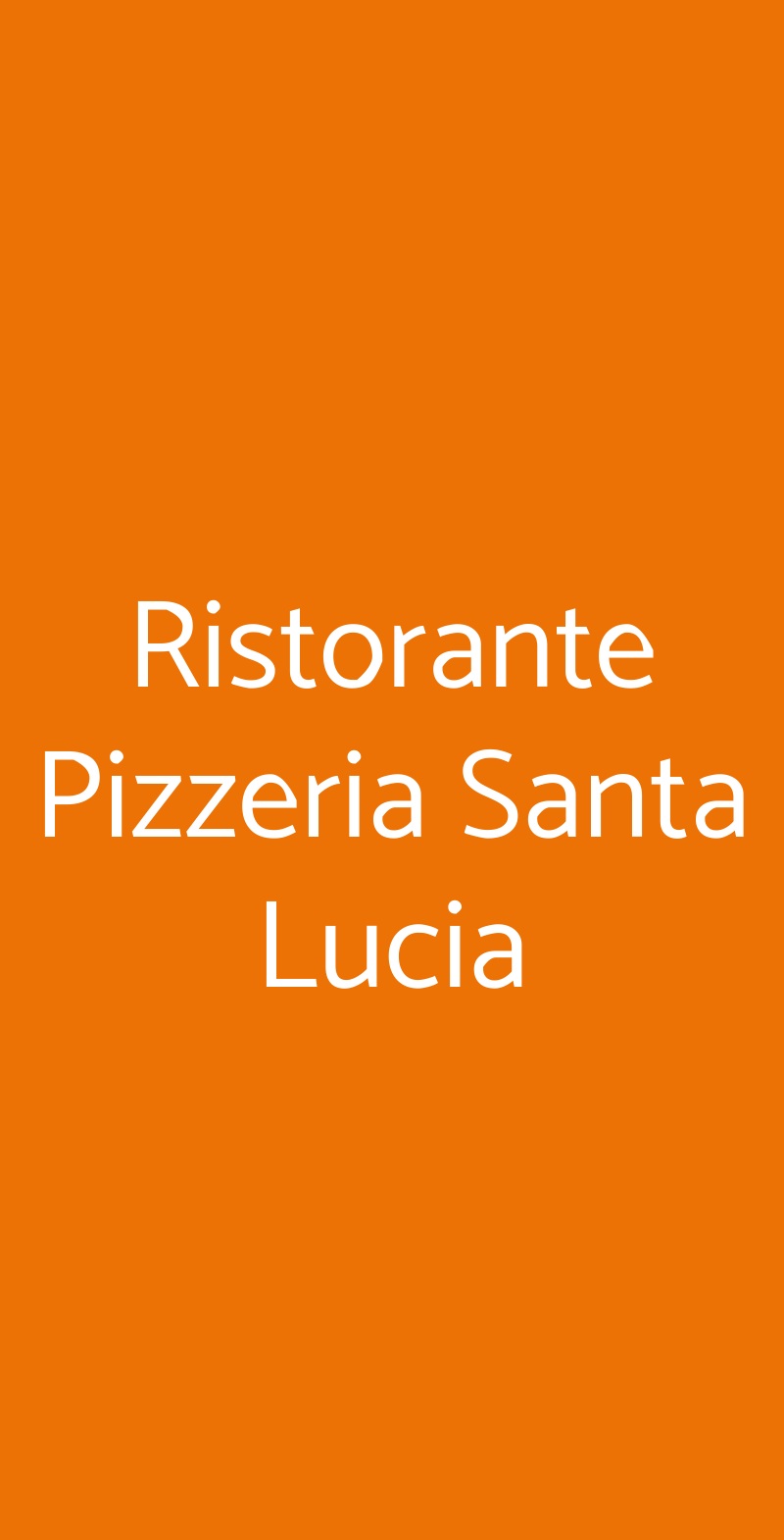 Ristorante Pizzeria Santa Lucia Casalgrande menù 1 pagina