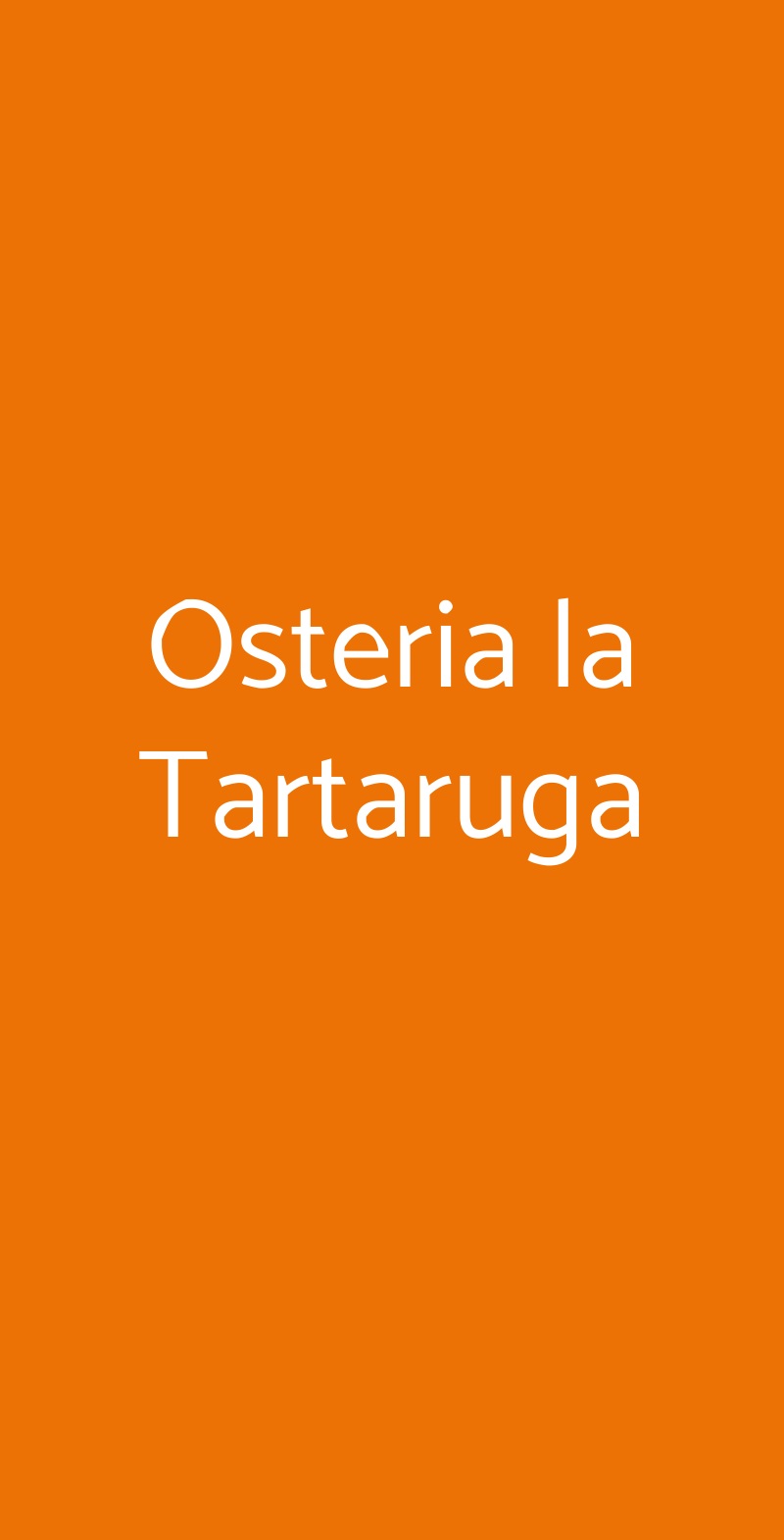 Osteria la Tartaruga Campi Bisenzio menù 1 pagina