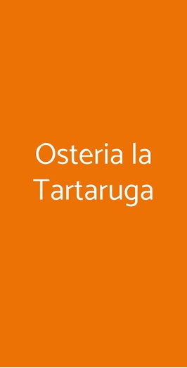 Osteria La Tartaruga, Campi Bisenzio