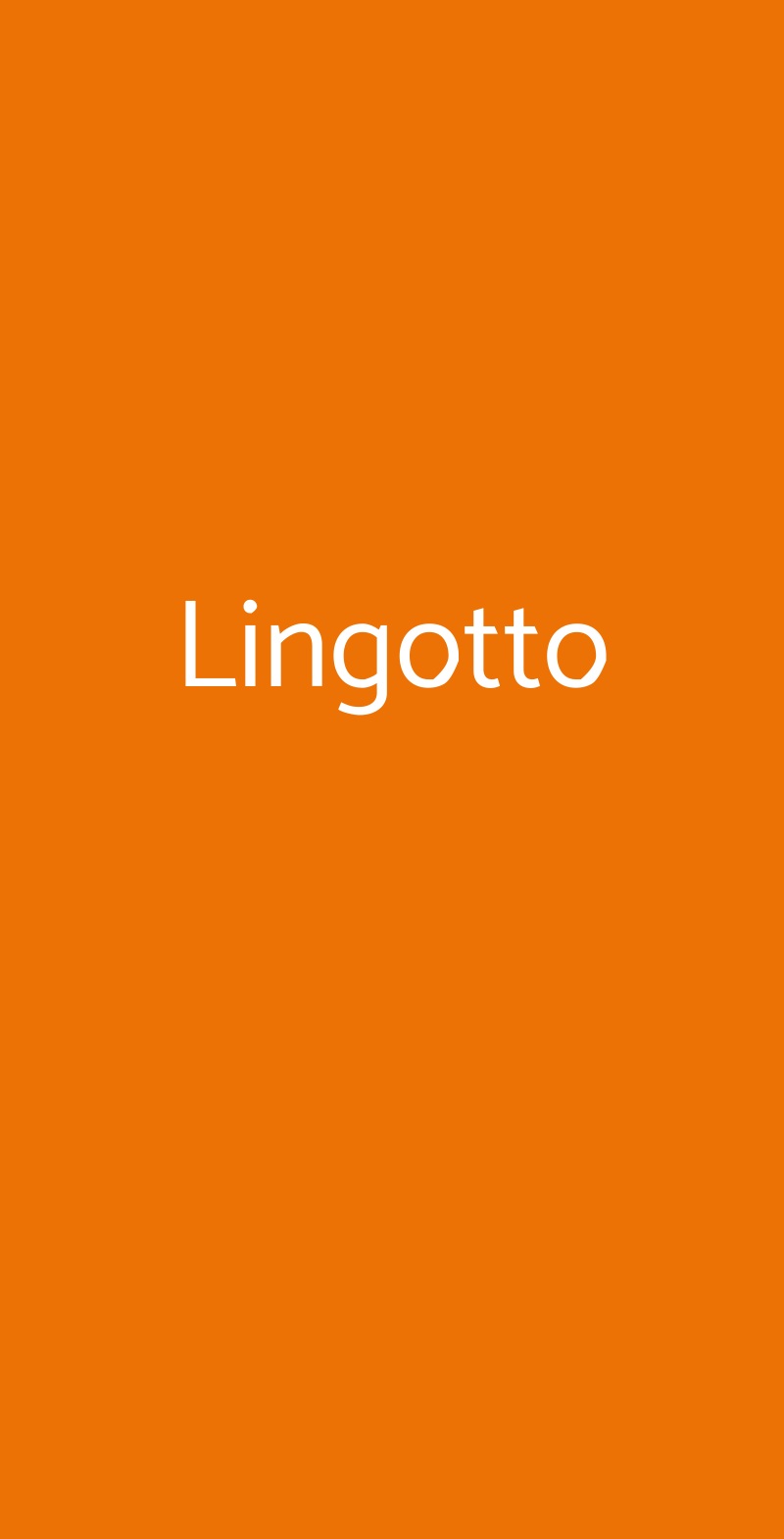 Lingotto Trévise menù 1 pagina
