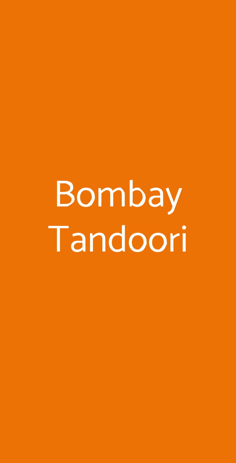 Bombay Tandoori Firenze menù 1 pagina