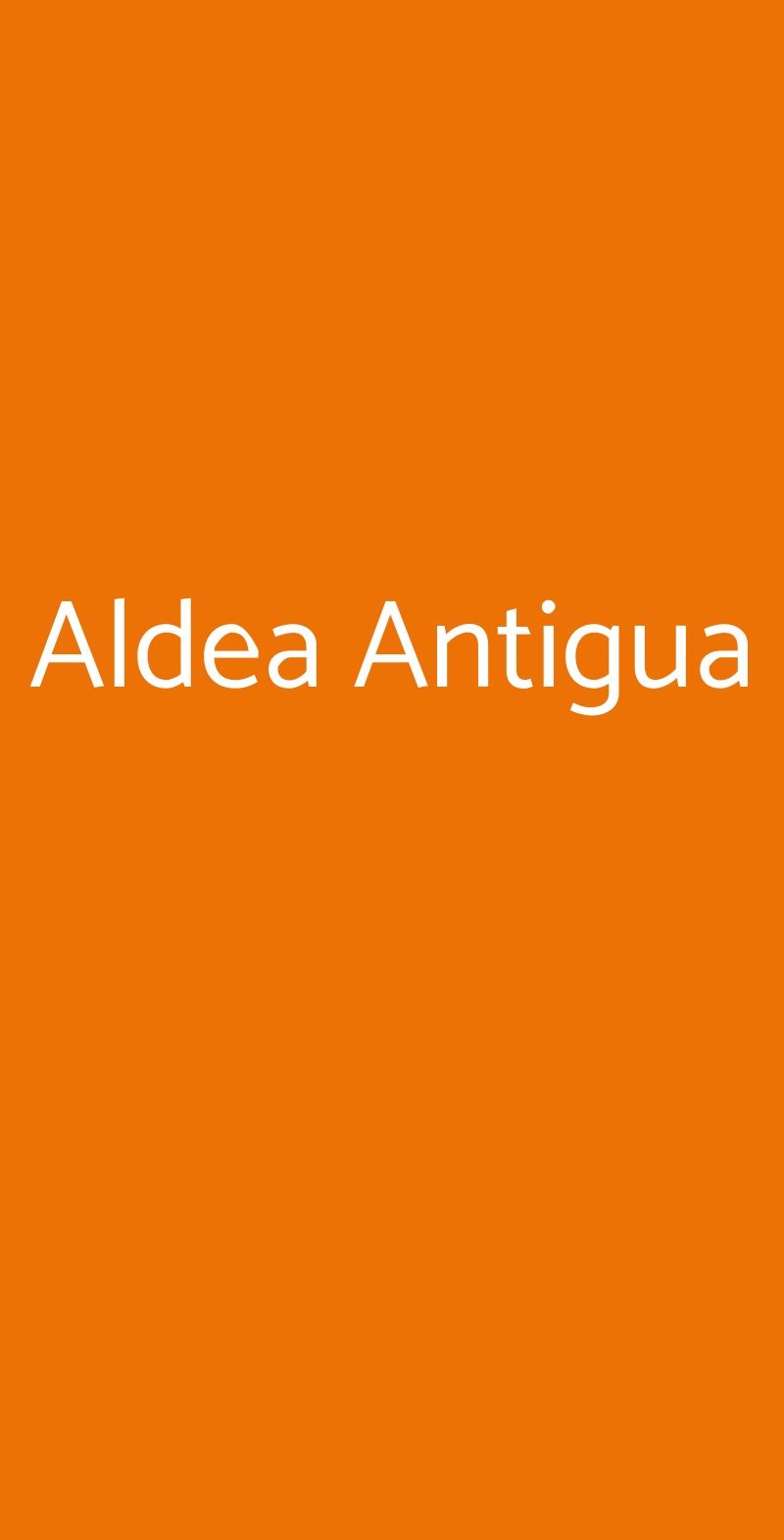 Aldea Antigua Carate Brianza menù 1 pagina