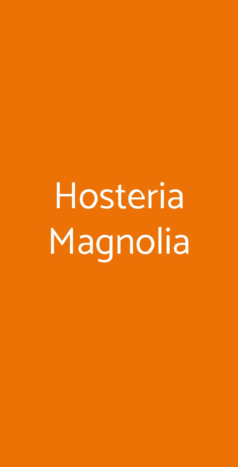 Hosteria Magnolia Tremezzina menù 1 pagina